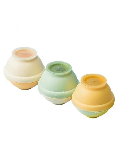 3PCS Silicone Freezer Press Sphere Ice Ball Maker Mold, Leak Proof Round Craft Whisky Ice Balls - Bourbon, Scotch, Old Fashioned, Cocktail Drinks