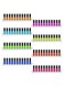 8 Pieces Acrylic Nail Polish Wall Rack, Wall Mounted Shelf, Clear Acrylic Nail Polish Holder Organizer, CD Holder (14 x 1.6 Inch)