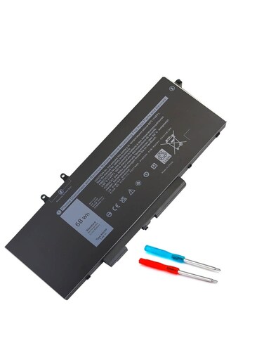 4GVMP 7.6V 68Wh Battery Compatible with //Dell''' Latitude 5400 5410 5500 5510 Precision 3540 3550 Inspiron 7590/7591/7791 2-in-1 Series Notebook X77XY 9JRYT C5GV2 with Mouse MS116