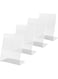 4 Pcs Earring Holder, 72 Holes Earrings Ear Studs Jewelry Acrylic Show Display Rack Stand Stud Earring Organizer Holder Showcase Plastic Earring Stud on Holders for Commercial Display Household