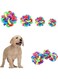 Dog Ball Interactive Dog Toy Sounds Dog Squeaky Ball Chew Toys for Puppy Small Medium Large Dogs (Multicolor, 6.5cm)