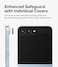 Samsung Galaxy Z Flip 6 Camera Lens Protector, [Installation Tray] 9H Tempered Glass Camera Cover Screen Protector Metal Individual Ring for Samsung Galaxy Z Flip 6 Black