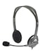 H110 Head-mounted Stereo Headset With Adjustable Noise Reduction Microphone Grey