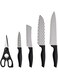 Bergner Rheinsberg 5Pcs Knife Set, Stainless Steel, Black, BG39321mm