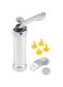 AVOUSAE Cookie Extruder Press Machine Biscuit Maker Cake Making Decorating Set - Silver