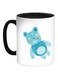 Toys - Bear Printed Coffee Mug Black/White/Blue