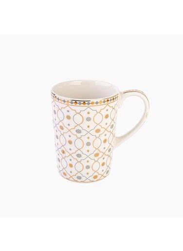 Ramadan Rosa Al Andalus Large Mug 375Ml - Moroccan Inspired, Ceramic, Dishwasher Safe , Perfect For Coffee, Tea, Hot Chocolate &amp; Gift Idea