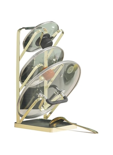 YeeKichen Pot Lids Organizer Holder，3 Layer Pots and Pans Lid Organizer Rack for Kitchen Counter and Cabinet Organizer