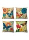 Throw Pillow Covers, 18x18 inch, Farmhouse Throw Pillow Covers, Decorative Pillow Covers, Square Pillowcase for Bed Sofa Chair Car Bedroom Home Boho Farmhouse Decor Set of 4