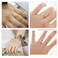 2 PCS Charms Tolive Tree Branch Leaves Adjustable Open Ring for Women(Silver)
