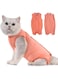 Avont Cat Recovery Suit - Kitten Onesie for Cats After Surgery, Cone of Shame Alternative Surgical Spay Suit for Female Cat, Post-Surgery or Skin Diseases Protection -Coral(S)
