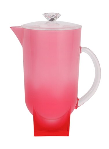 Acrylic Jug With Lid Yellow/Clear 162X302X158 Millimeter Assorted Colour 2.2Liters