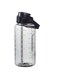 Plastic Water Bottle with Straw, 64 oz/2 L Large Water Bottle with Time Marker to Drink Leakproof Reusable Motivational Water Jug for Sports Gym Fitness Outdoor Black