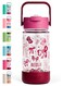 500ml Kids Water Bottle with Straw Lid and Silicone Protective Boot, Tritan Plastic, BPA BPS FREE Leak Proof and Drop Resistant Kids Water Bottles for School (Blush&amp;Bows)