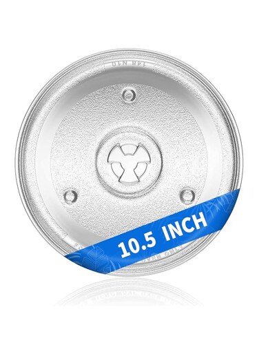 Yibracki 10.5"/27cm Microwave Glass Oven Plate Replacement for Hamilton Beach - 252100500497, HB-P90D23, 10-1/2 inch Microwave Glass Turntable Tray for Sunbeam, GE, Emerson P23, Panasonic, Avant etc
