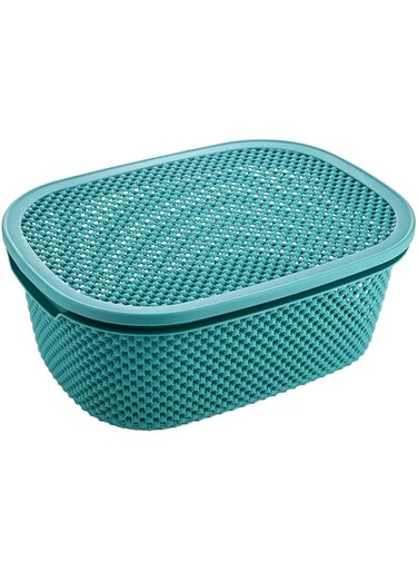 AKDC Plastic Storage Basket Sea green
