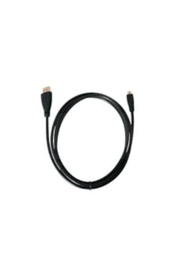 Micro HDMI to HDMI Copper-Clad Steel Cable Black 1.5M
