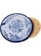 Tortilla Warmer Blue Insulated Food Warmer Pouch Microwave Safe Keeps Tortillas Bread Chapati Warm Reusable Fabric Warmer for Kitchen Dining Picnic Portable Heat Retention Bag