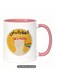 Ceramic, Arabic "Negative Remarks" funny gift for yourself or a friend in color pink