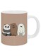 Panda Printed Coffee Mug Brown/White/Grey