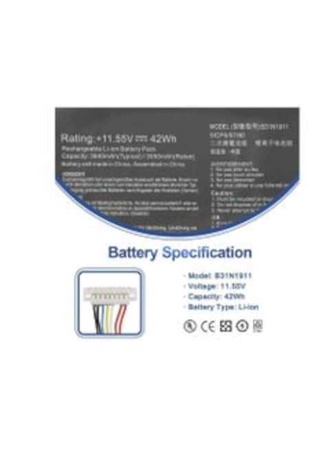 B31N1911 C31N1911 Laptop Battery Compatible for ASUS VivoBook Flip K413EA K413FA K413FP S433EA S433FA TM420U TM420UA TP420UA TP470EA TP470EZ X413EA X413JA 11.55 42Wh