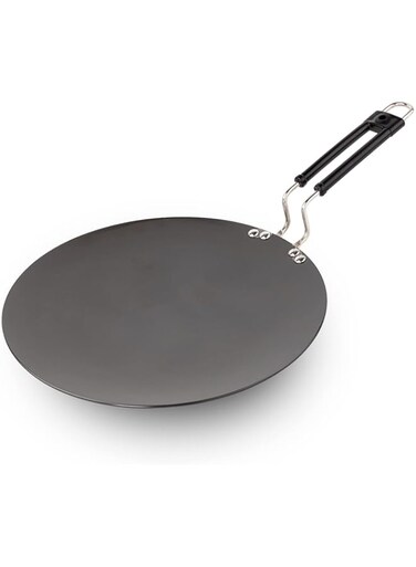 Royalford Glossy Tawa 30cm, Black, Aluminum Material