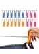 Hegs Clothespins with Hooks, Heavy-Duty Anti-Rust Laundry Clips for Clothes Drying, Multi-Purpose Hanging Pegs with Strong Durable Grip, 18-Pack, Ideal for Indoor &amp; Outdoor Use, Colorful
