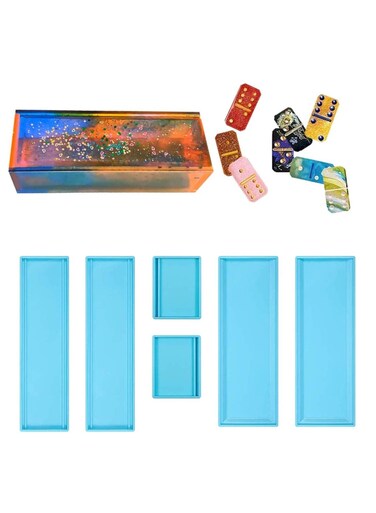 Box Silicone Mold Set Resin Casting Mould for DIY Epoxy Crafts, Soft and Durable Storage Box Making Tool