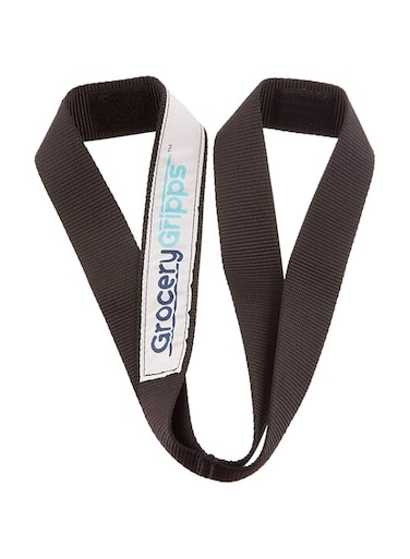 Grocery Gripps Carrier &ndash; The Ultimate Hands-Free Grocery Bag Carrier, Carry Multiple Bags At Once &ndash; Compact, Easy to Use, Super Strong &ndash; Carry Shopping On Your Shoulder/Wrist &ndash; Black