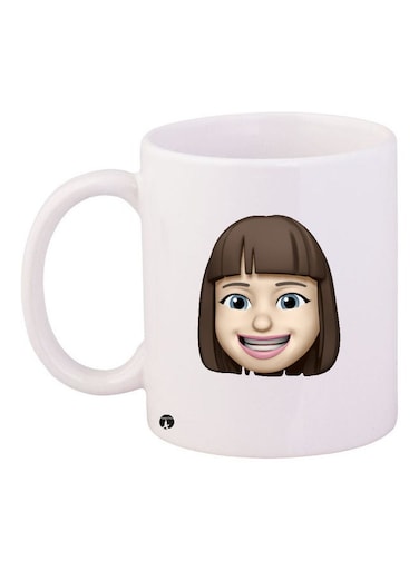 Printed Ceramic Coffee Mug Multicolour
