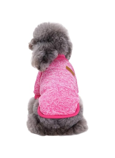 CHBORLESS (M, Rose) - Pet Dog Classic Knitwear Sweater Warm Winter Puppy Pet Coat Soft Sweater Clothing For Small Dogs