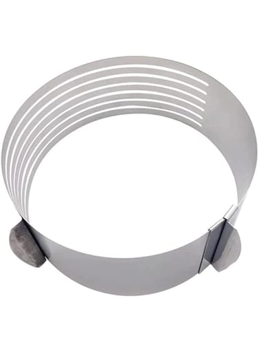 Dubai Gallery Stainless Steel Adjustable Layered Cake Cutter Silver 25 X 9 X 24.5Centimeter