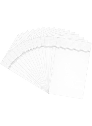 King Mariot Medical Equipments Pack of 30   Resealable Zipper Bags   8 x 5.5 Inches   Clear Heavy Duty Plastic   for Food, Sandwich, Jewelry, Craft Storage