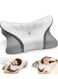 Cervical Neck Pillow for Pain Relief, Ergonomic Side Sleeping Pillow, Orthopedic Pillow for Side Sleepers, Memory Foam Pillows with Cooling Pillowcase, Neck Support Cushion