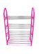 5-Layer Shoe Rack Stackable Storage Shelf for Shoes, Boots, Slippers Space-Saving Organizer for Closet Entryway or Bedroom Durable Metal Frame Easy Assembly Multi-Purpose Shoe Organizer