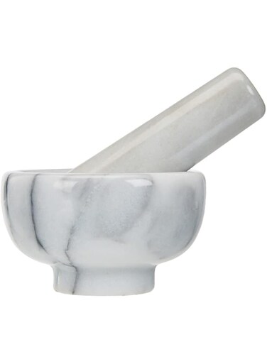 K&uuml;chenprofi Marble-mortar 10cm in white, 10 x 10 x 10 cm