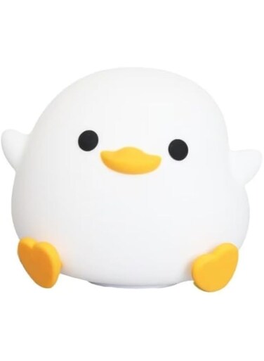 Lemekuke Duck Night Light for Kids,Soft Silicone Cute Night Lamp for Kids Room,Touch Control Dimming,USB Rechargeable Portable Night Light,Gifts for Boys &amp; Girls