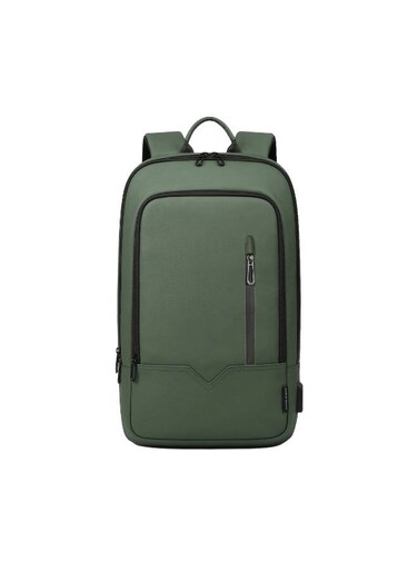 Mobcos Back Pack Green 8228 Elite Laptop Backpack with USB Charging Port &ndash; Waterproof Anti-Theft Business Travel Backpack for Men &amp; Women, Slim Oxford Material Bag Work &amp; College
