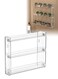 3 Tiers Clear Acrylic Floating Wall Shelves&iuml;&frac14;&OElig;Wall Mounted Display Shelf,for Glasses or Nail Polish ,Self-Adhesive Storage rack for Bathroom, Living Room, Bedroom