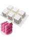 Cube Silicone Mold for Baking Chocolate Cake White 11.61 x 6.77 x 2.36inch
