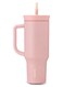 FreeSip Triple-Layer Insulated Stainless Steel Water Bottle with Straw, Leak-Proof, BPA-Free, 40oz, 1-Pack, (Rose Quartz)