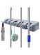 Mop And Broom Tool Holder Organizer, T56 Multipurpose Wall Mounted Non Slide Storage Hooks Racks And Towels, Keys, Tools Hanger Include Screws For Indoor, Kitchen Garden