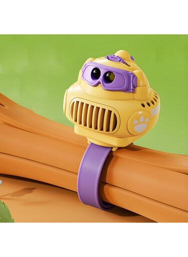 ZICZAMLA Personal Fans,Portable Wrist Fan for Kids,Wearable Mini Handheld USB Rechargeable Fan with 3 Speed Settings &ndash; Perfect for Summer Outings &amp; Sports Activities(yellow)