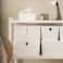 Stackable Storage Box, White, 18x26x8 cm
