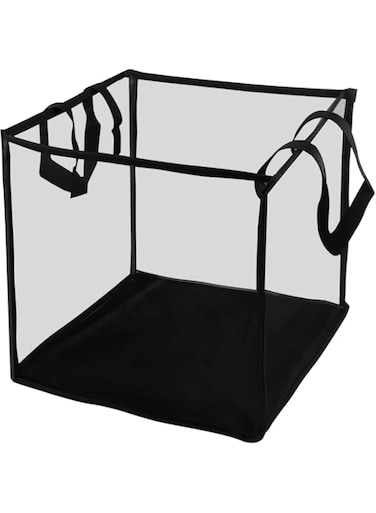 Aputue Net Laundry Basket, Laundry Hamper Bag with Handles, Portable and Collapsible Dirty Clothes Mesh Basket, Foldable Laundry Basket for Washing Storage, Kids Room, Dorm or Travel