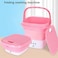 Generic Folding Washing Machine, One-Touch Operation, Pink