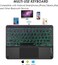 Touch Case with Keyboard for OnePlus Pad 11.61", 2023, Arabic and English - Multi-Touch Trackpad -Detachable Wireless Tablet Keyboard Case for OnePlus Pad Black