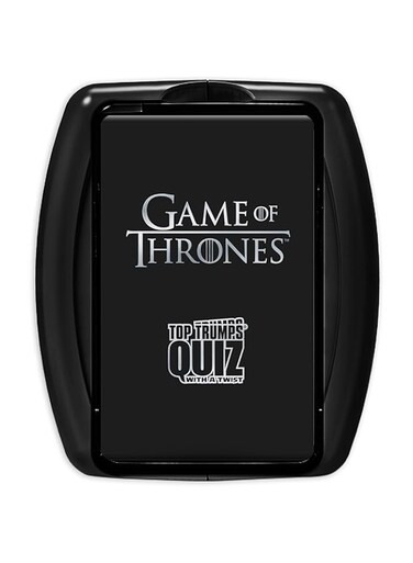 Top Trumps Game of Thrones Quiz Game; Entertaining Trivia Exploring Your Favorite Westeros Characters Like The Starks, Lannisters, Baratheons, and More Fun Family Game for Ages 18 &amp; up