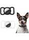 MRYHAHA White and black 2-piece AirTag waterproof apple tracker shell made of silicone material that can be used by both cats and dogs