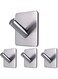 Fotosnow Adhesive Hooks Heavy Duty Wall Hooks Waterproof Stainless Steel Bathroom Kitchen Organizer Super Powerful Stick on Hooks for Hanging Robes, Towels, Hats-4 Pack